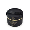 Luxury Matt Gold Foil Logo Round Paper Box